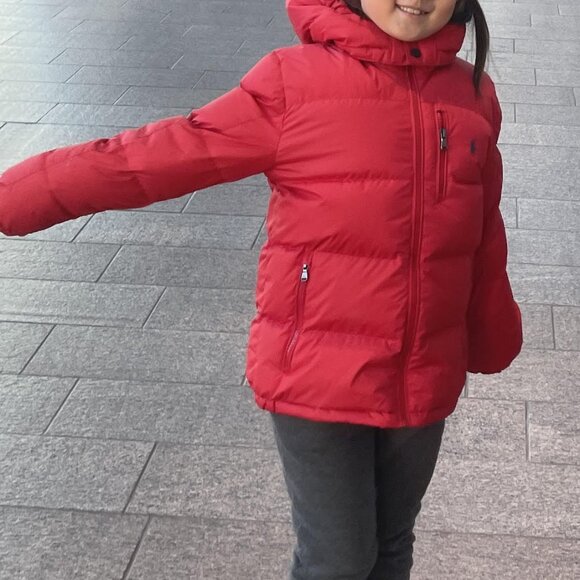 Polo Ralph Lauren Kids' Attached Hood Duck Down Fill Hooded Jacket - Picture 2 of 4